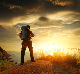 徒步旅行者照片