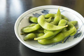 煮绿豆或毛豆板图片