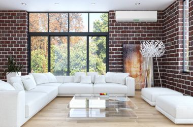 現(xiàn)代明亮的內(nèi)飾3d 渲染插圖