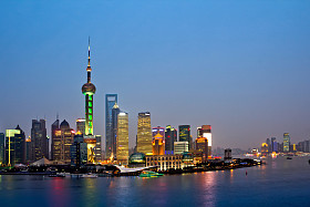 上海夜晚的天际