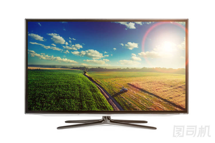 4k監(jiān)視器，白色隔離