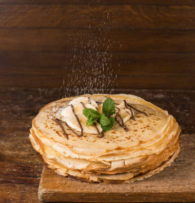 香蕉煎餅沙漠棧照片