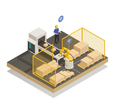智能自動(dòng)化制造等距組合圖片