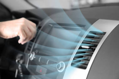 车用冷空气流动的空调开关