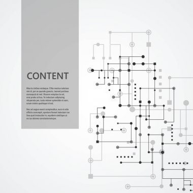 网络和连接线和点。技术方通信背景