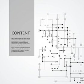 网络和连接线和点。技术方通信背景