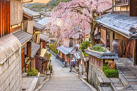京都, 日本春天在东山区.图片