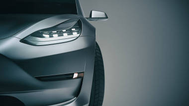 黑色跑车。3d 渲染和插图