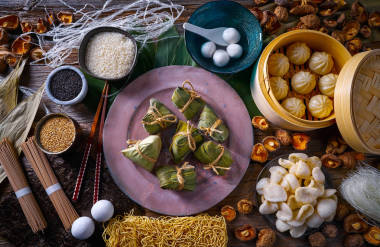 粽子湯圓豬肉包子菇面