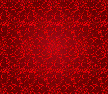 無縫的抽象花卉圖案背景紅色照片