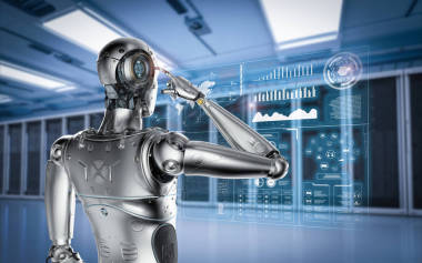 带平视显示器的机器人