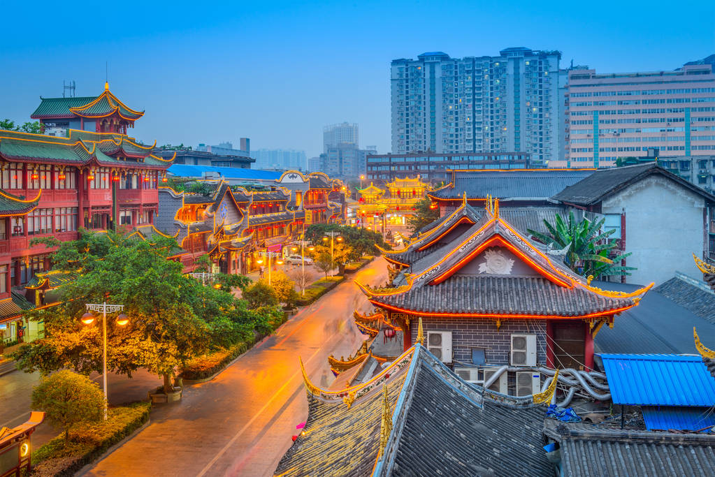 中国成都古城图片