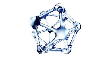 水中的 Dna 分子。白色背景