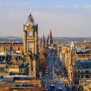 老镇爱丁堡并且爱丁堡城堡图片