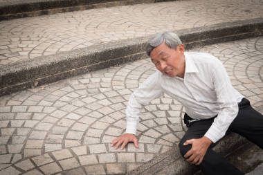 老人跌倒, 高级事故照片