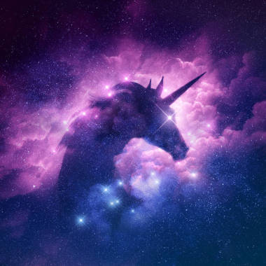 獨(dú)角獸星云背景
