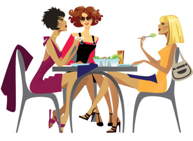 午餐。婦女照片