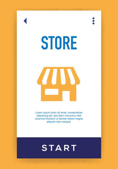 商店图标。矢量说明 图片