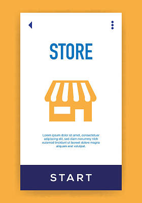 商店图标。矢量说明 图片