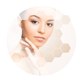 年轻, 健康和美丽的妇女的肖像整形外科, 皮肤提升, 水疗, 化妆品和医学概念