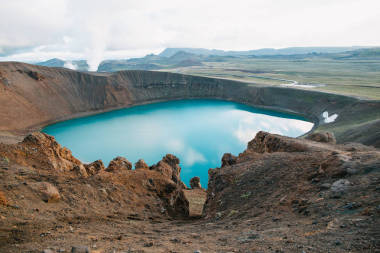 火山湖圖片