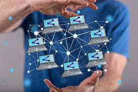 社会网络的概念照片