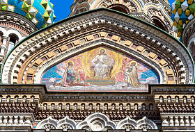 在俄罗斯圣彼得堡的滴血的救世主大教