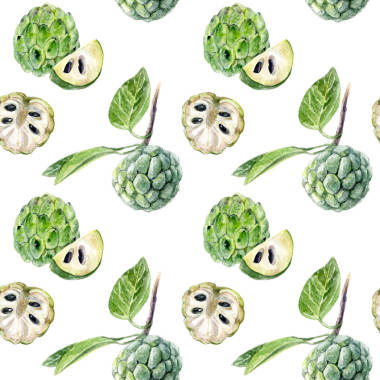 奶油糖蘋果水彩圖案.圖片