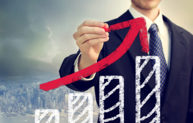 用圖來(lái)表示增長(zhǎng)的商人