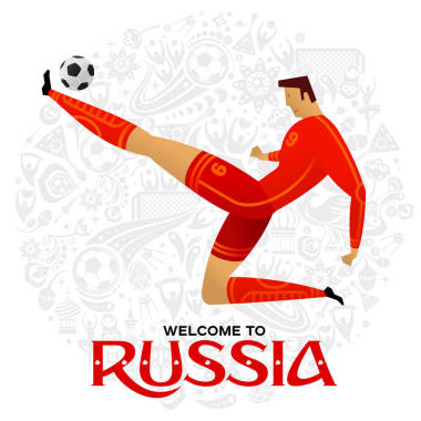 足球运动员彩色套