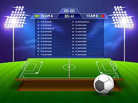 俄罗斯2018年世界杯日历足球进度表模板