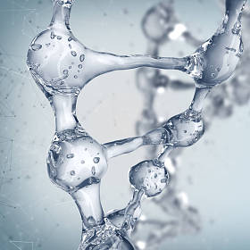 Dna 分子在科学背景.照片