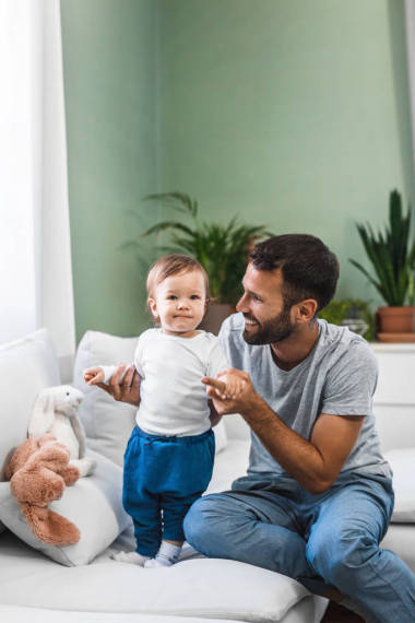 父親和兒童肖像