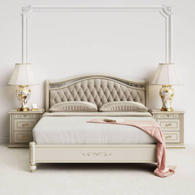 經(jīng)典臥室內(nèi)有復(fù)印空間。樣機(jī). 數(shù)字插圖。3d 渲染