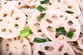 莲藕特写镜头图片