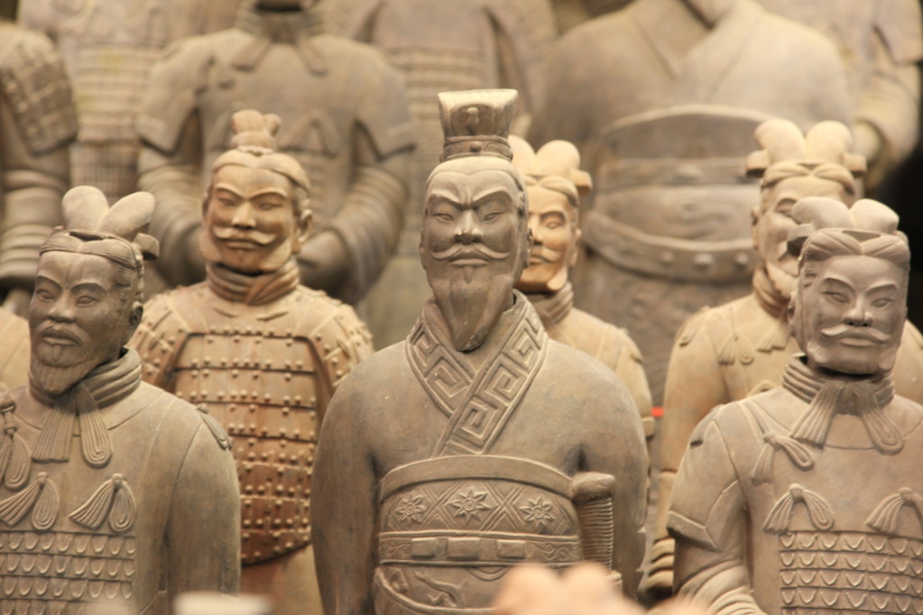 中国西安的兵马俑图片