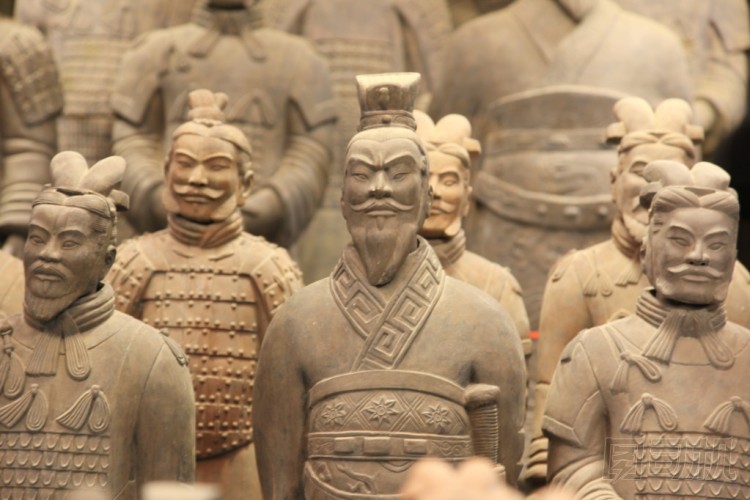 中國西安的兵馬俑圖片