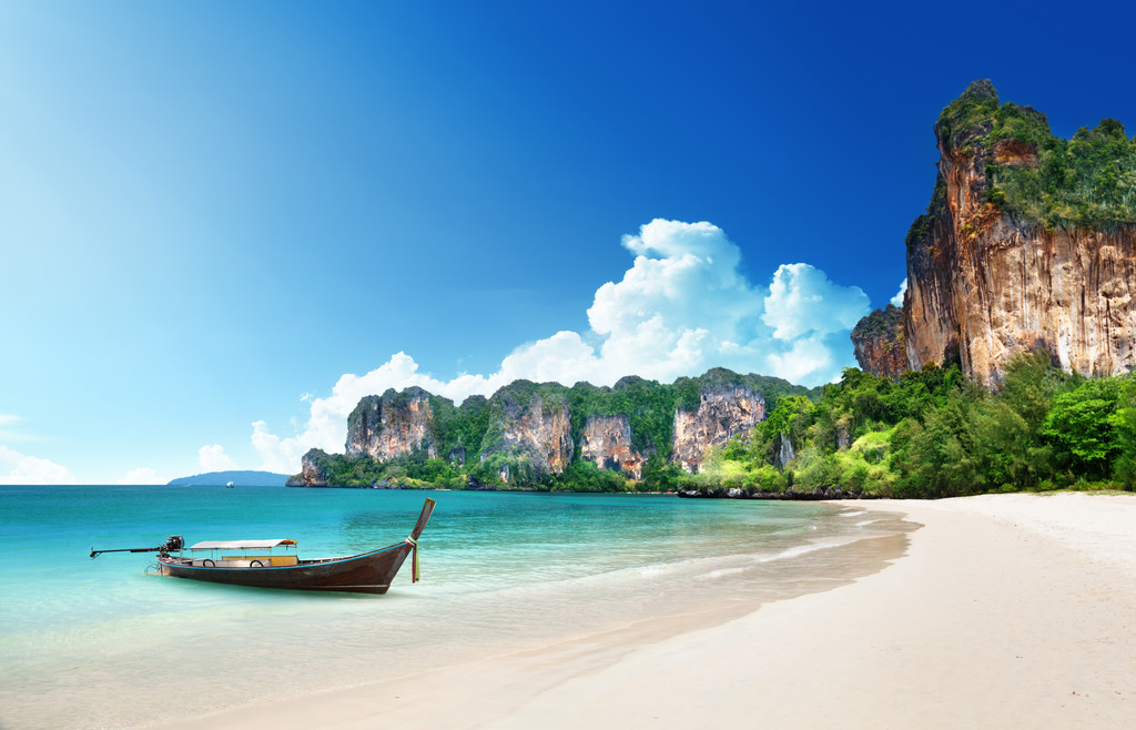 莱利海滩泰国甲米