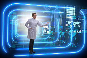 远程医疗健康概念的女性医生