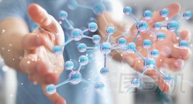 使用現(xiàn)代分子結(jié)構(gòu)的商人3d 渲染