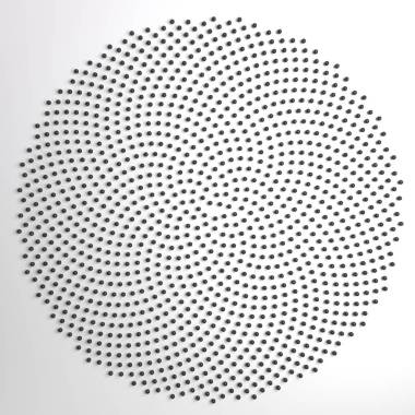 虛線斐波那契螺旋抽象的花朵