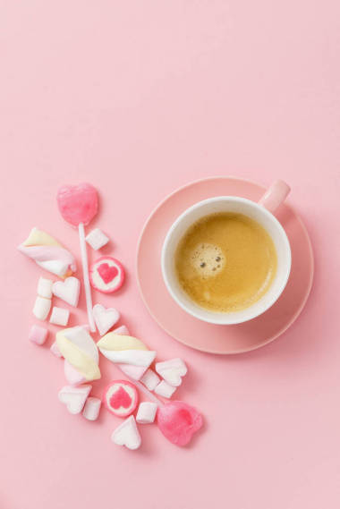 咖啡與甜點為 Valentive 天