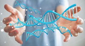 利用现代 Dna 结构 3d 渲染的商人