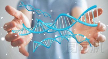 利用現(xiàn)代 Dna 結構 3d 渲染的商人