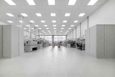 洁净生产室。工业电子制造