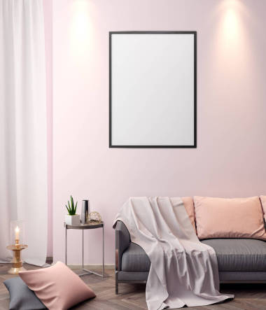 在內(nèi)部，樣機(jī)海報(bào)的現(xiàn)代設(shè)計(jì) 3d 圖