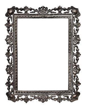 舊金屬框架，孤立在白色背景上(no #13