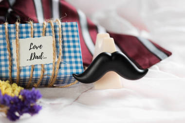 快樂的父親一天概念. 照片