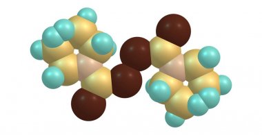 双硫醒分子结构在白色上的分离 双硫醒分子结构在白色上的分离
