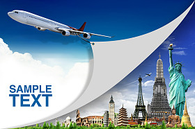 周游世界。概念